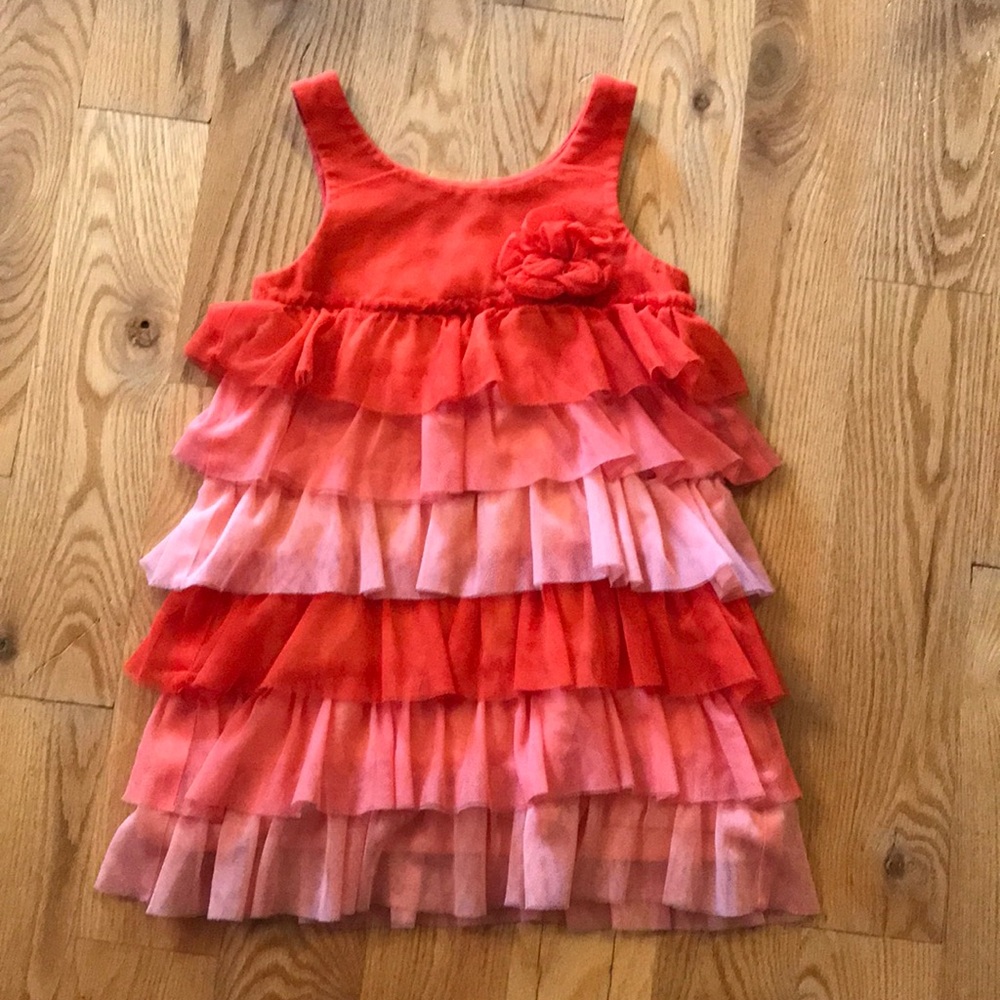 Cherokee dress orange tulle.